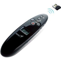 Presentador Genius Pointer 100 Rf 2.4Ghz Inalabrico Receptor Usb 10M Negro 31090015100