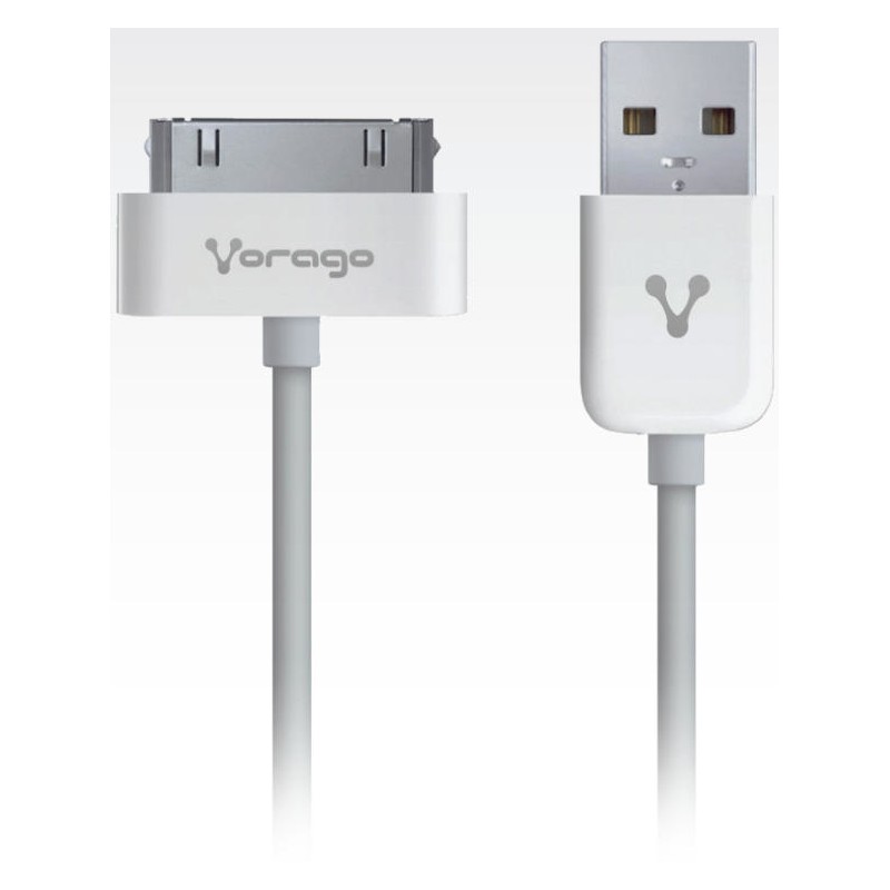 Cable Usb Apple 30 Pines Cab-114 Vorago Blanco 1.5 Metros