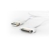 Cable Usb Apple 30 Pines Cab-114 Vorago Blanco 1.5 Metros