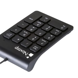 Teclado Numérico Nextep Ne-417 18X Teclas Alámbrico Usb Negro
