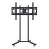 Soporte Móvil Steren Con Repisa Para Pantalla De 19" - 83" Hasta 60Kg Negro Stv-150