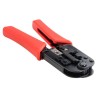 Pinza Ponchadora Steren Rj-12/Rj-45 Negro/Rojo Her-668
