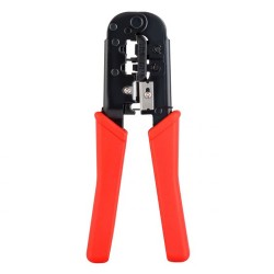 Pinza Ponchadora Steren Rj-12/Rj-45 Negro/Rojo Her-668