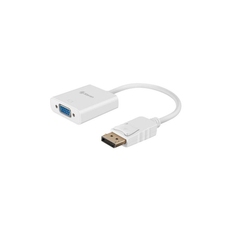 Adaptador Steren Displayport Macho - Vga Hembra Blanco 506-452