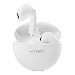 Audífonos Tws Acteck Ep230 Intrauriculares Con Micrófono Control Táctil Ipx4 Bt Blanco Ac-935111