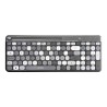 Kit Teclado Y Mouse Acteck Creator Chic Colors Mk475 Inalambrico Con Receptror Usb 2.4 Ghz Gris