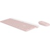 Kit Teclado Y Mouse Logitech Mk470 Slim Inalambricos Rosa 920-011312