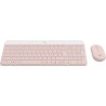 Kit Teclado Y Mouse Logitech Mk470 Slim Inalambricos Rosa 920-011312