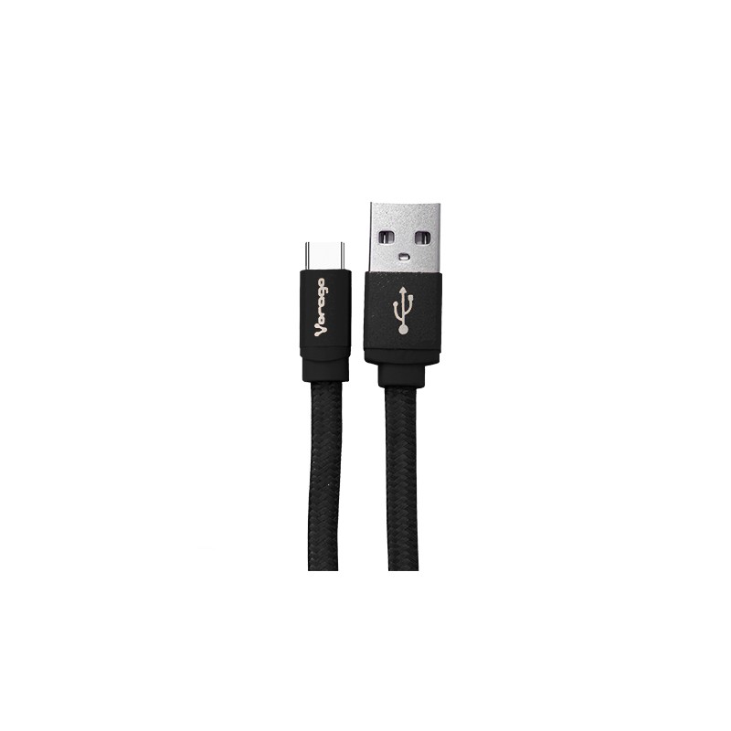 Cable Usb Vorago 214 Usbc-C Macho 2 Metros Negro Cab-214-Bk