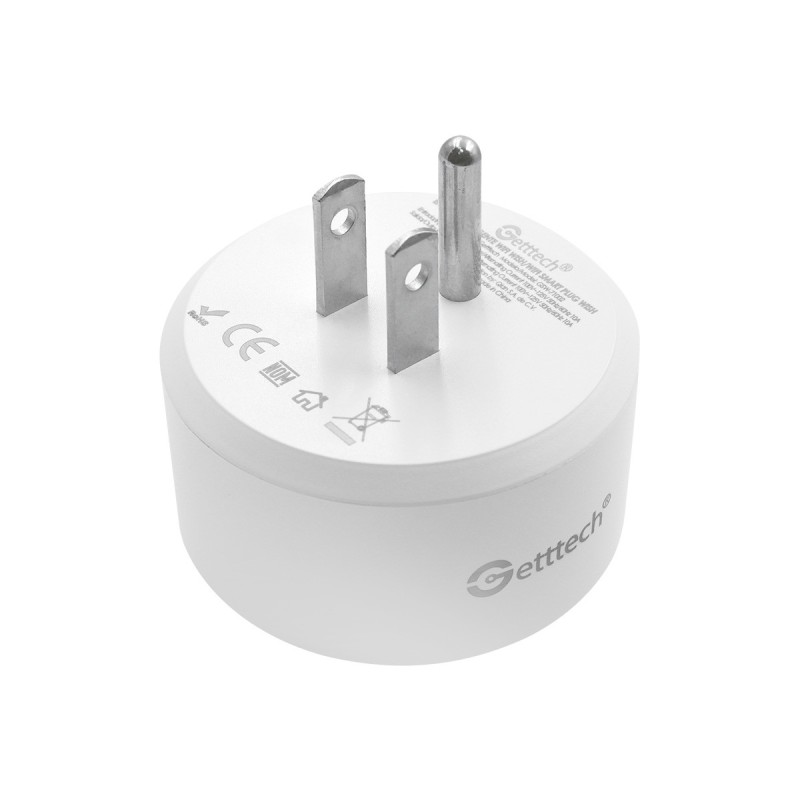 Enchufe Inteligente Getttech Gsw-71002 Wish Wifi Smart App/ 2 Pzs
